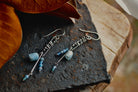 Aquamarine | Link Earrings | Ready to Ship - cameraSHY cove