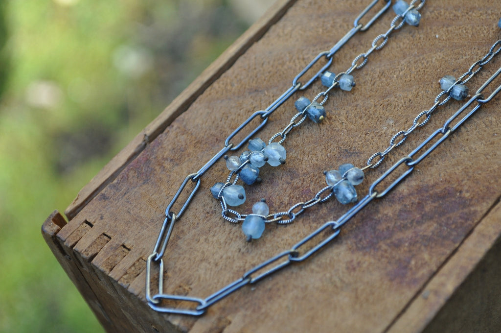 Aquamarine | Wild Oats Necklace | Made to Order - cameraSHY cove