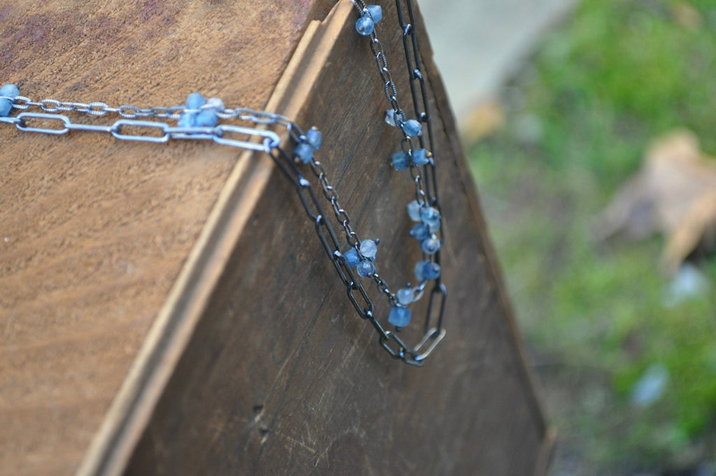 Aquamarine | Wild Oats Necklace | Made to Order - cameraSHY cove