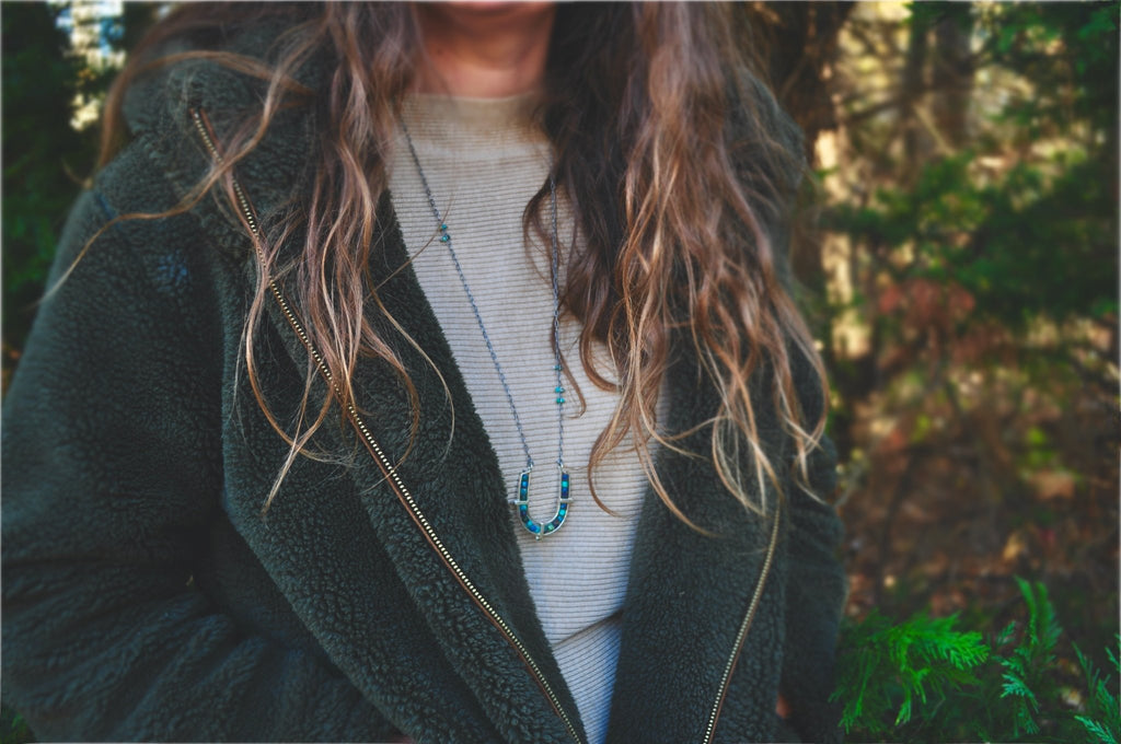 Azurite | Ravine Necklace | Ready to Ship - cameraSHY cove