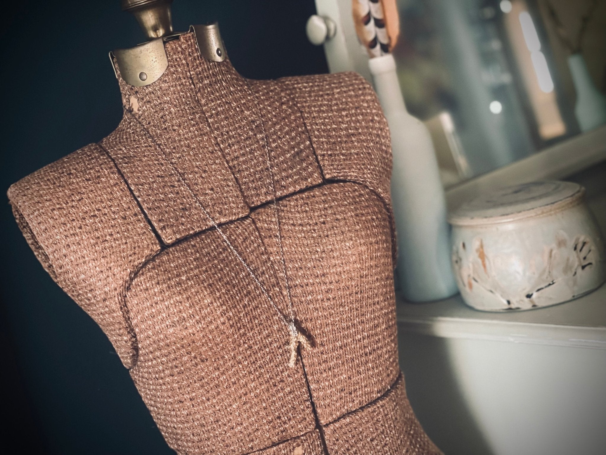 Coral Necklace | Brass + Silver | Ready to ship - cameraSHY cove