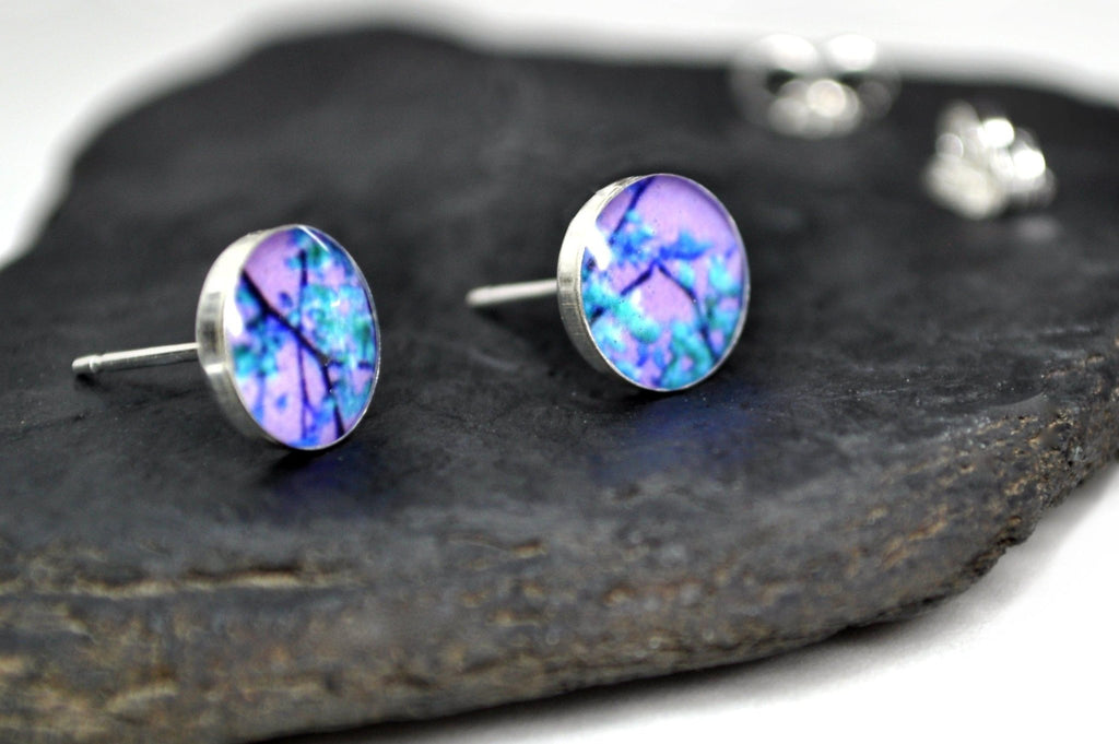 FRENZY. Photo Stud Earrings. Made to order - cameraSHY cove