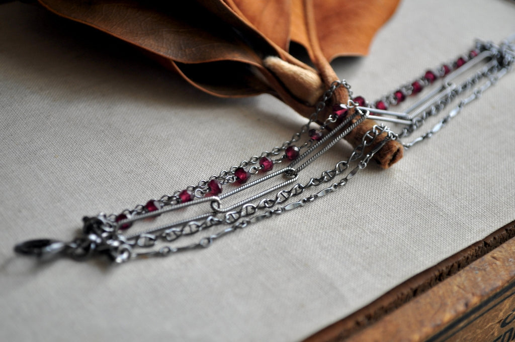 Garnet | Shift Bracelet S/M | Ready to ship - cameraSHY cove