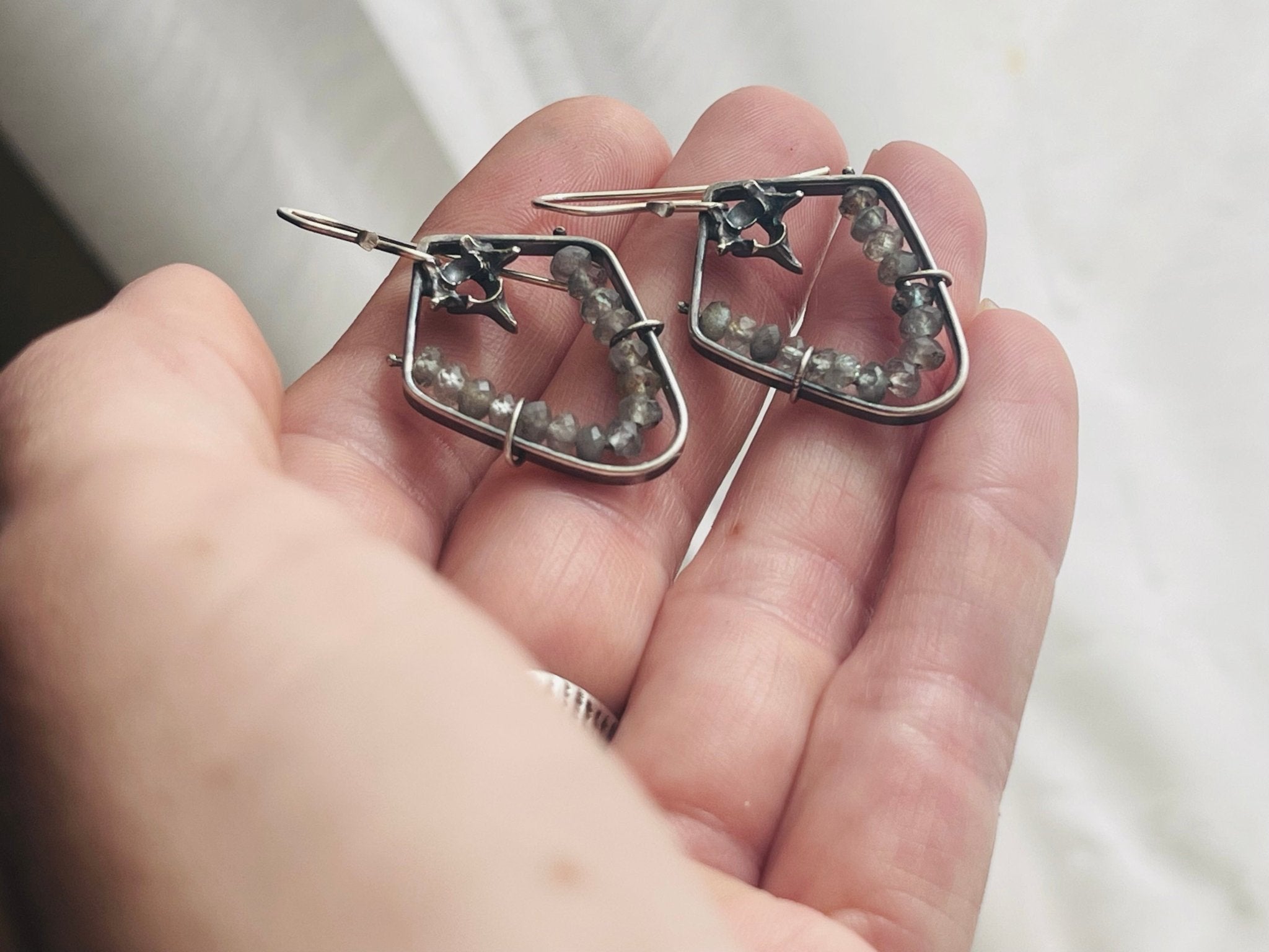 Green Apatite | Ravine earrings | Ready to ship - cameraSHY cove