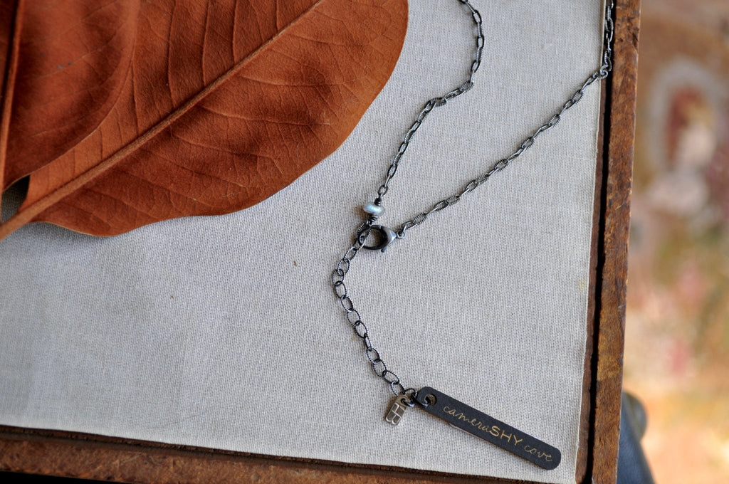 Herkimer | Barnacle Necklace | Ready to Ship - cameraSHY cove