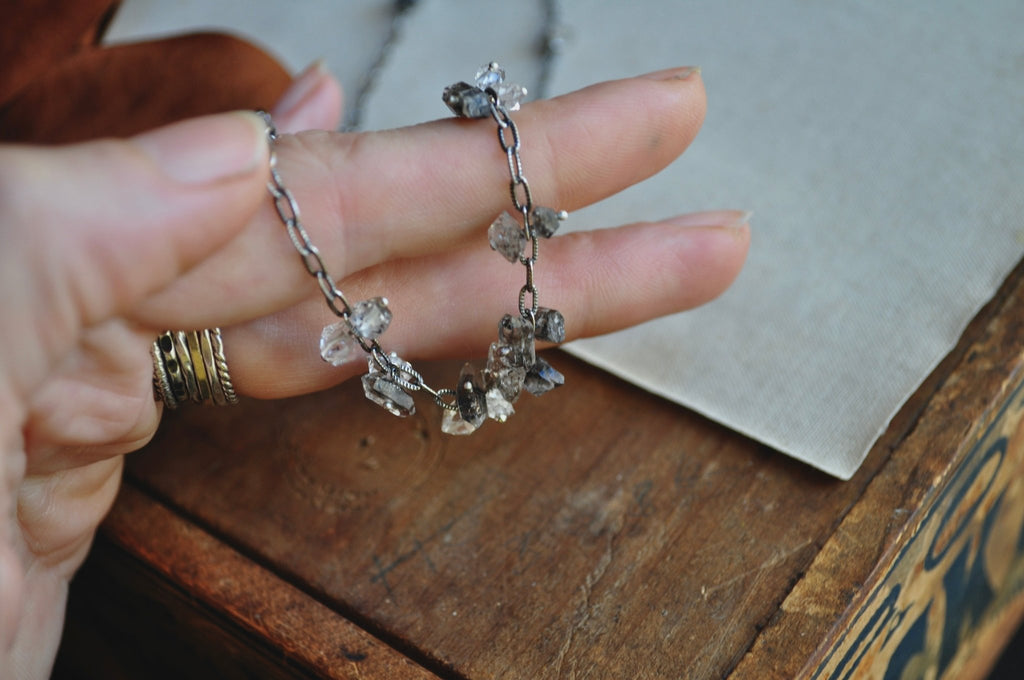 Herkimer | Barnacle Necklace | Ready to Ship - cameraSHY cove