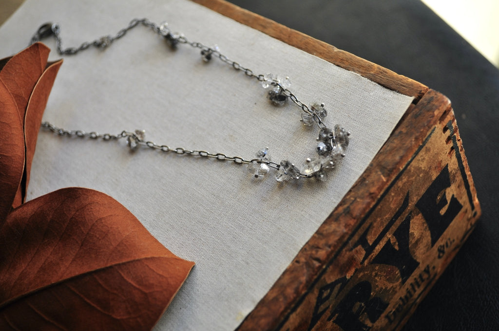 Herkimer | Barnacle Necklace | Ready to Ship - cameraSHY cove