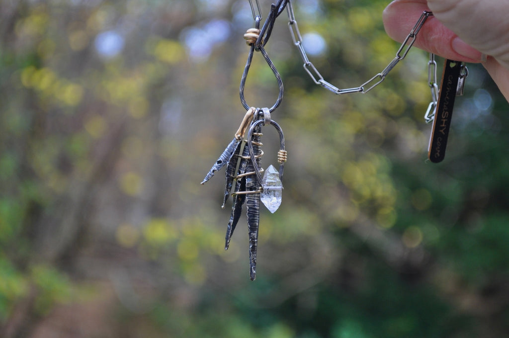 Herkimer Forager Necklace | Made to order - cameraSHY cove