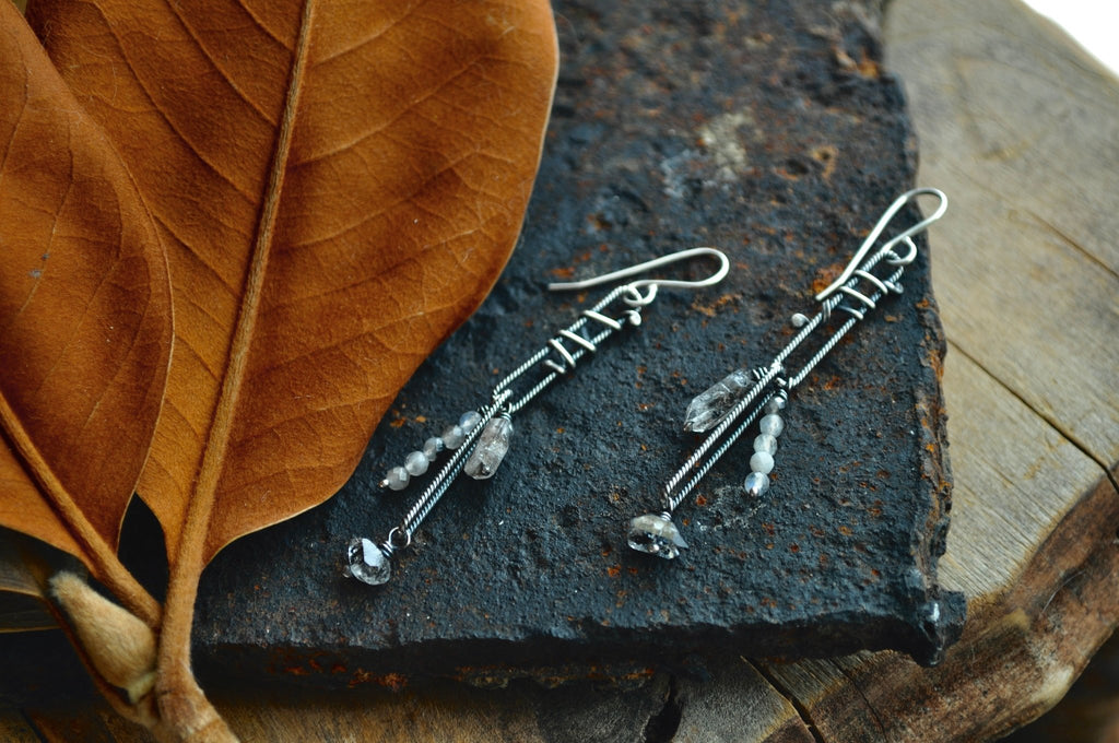 Herkimer | Link Earrings | Ready to Ship - cameraSHY cove