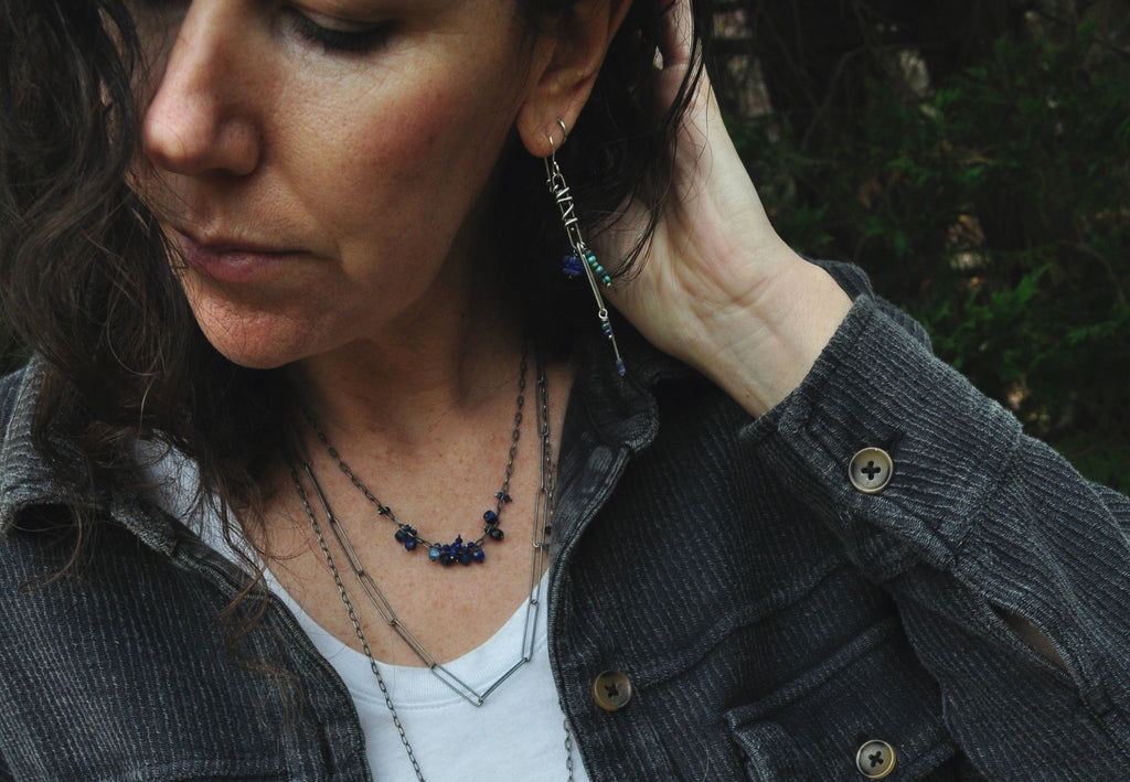 Herkimer | Link Earrings | Ready to Ship - cameraSHY cove