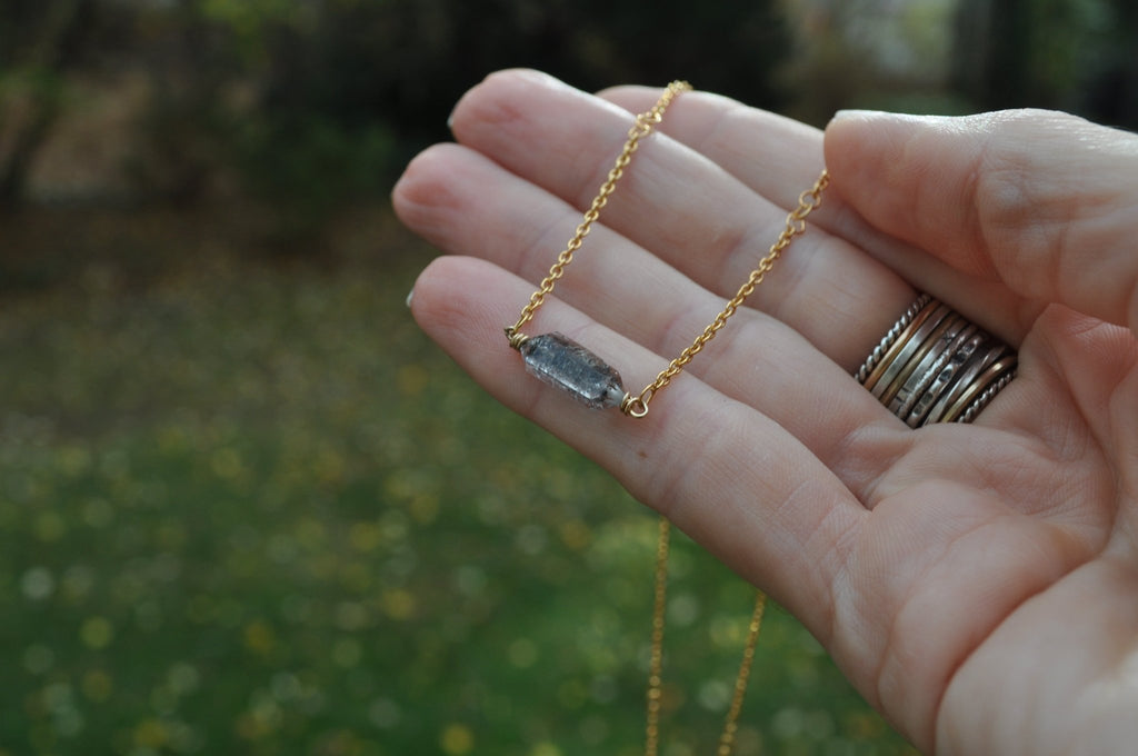 Herkimer Minimalista Necklace | Ready to ship - cameraSHY cove