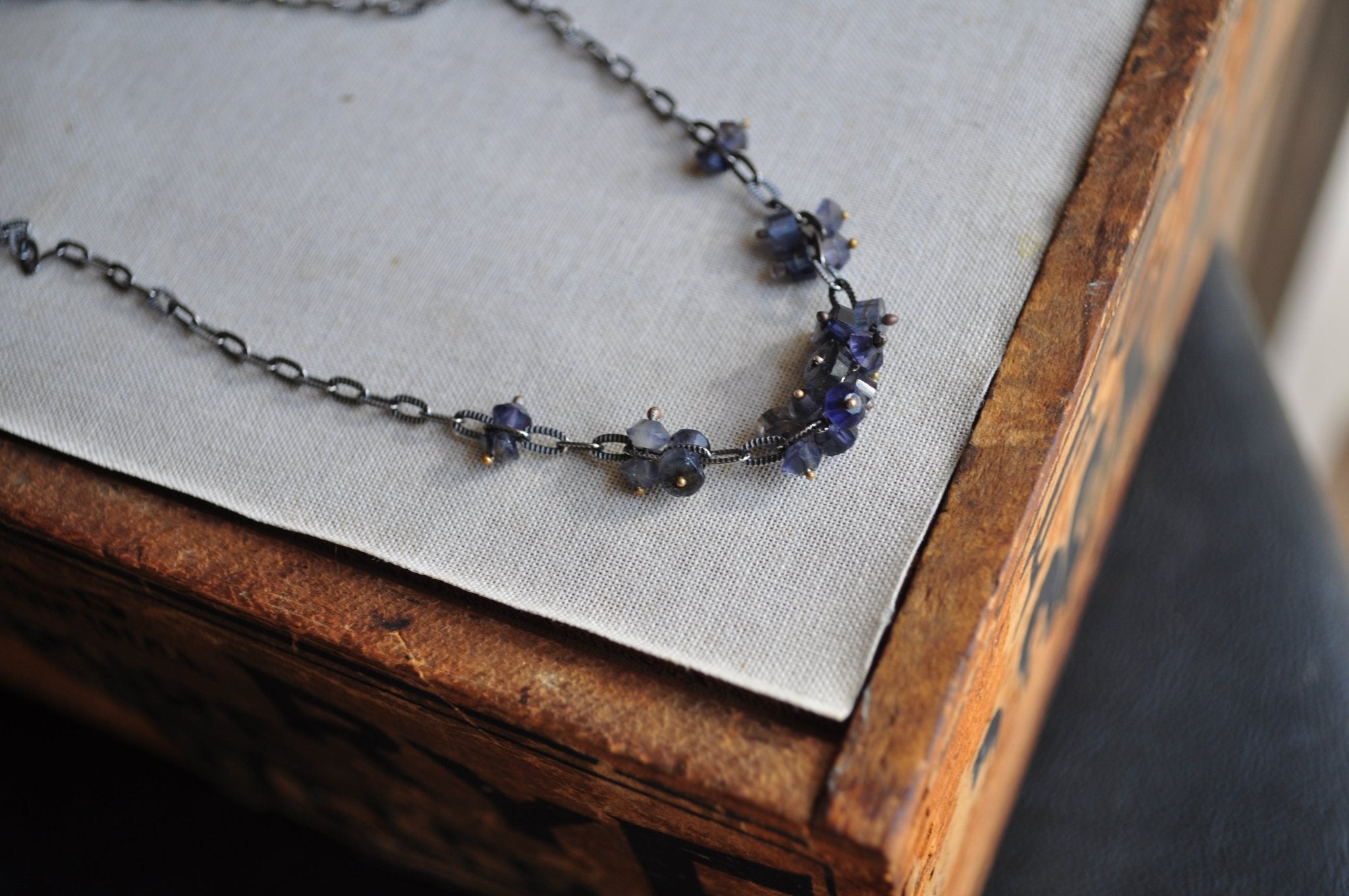 Iolite | Barnacle Necklace | Ready to Ship - cameraSHY cove