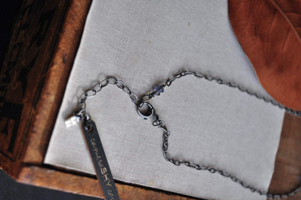 Iolite | Barnacle Necklace | Ready to Ship - cameraSHY cove