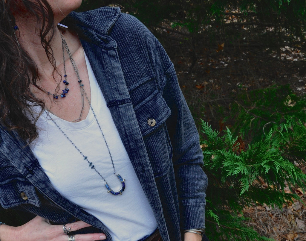 Kyanite | Ravine Necklace | Made to order - cameraSHY cove