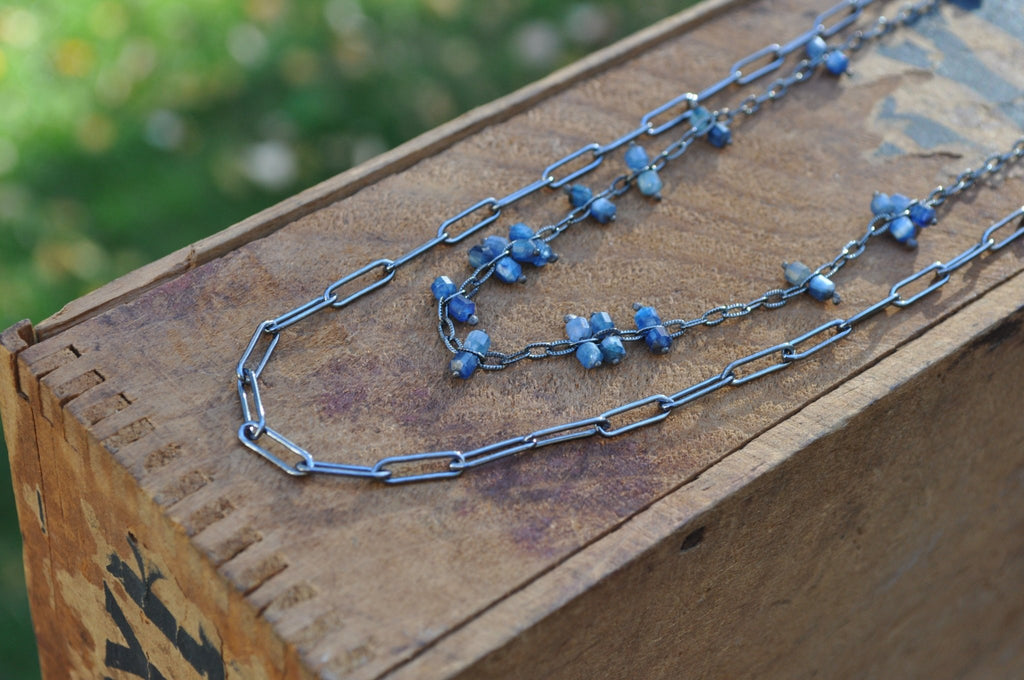 Kyanite | Wild Oats Necklace | Made to Order - cameraSHY cove