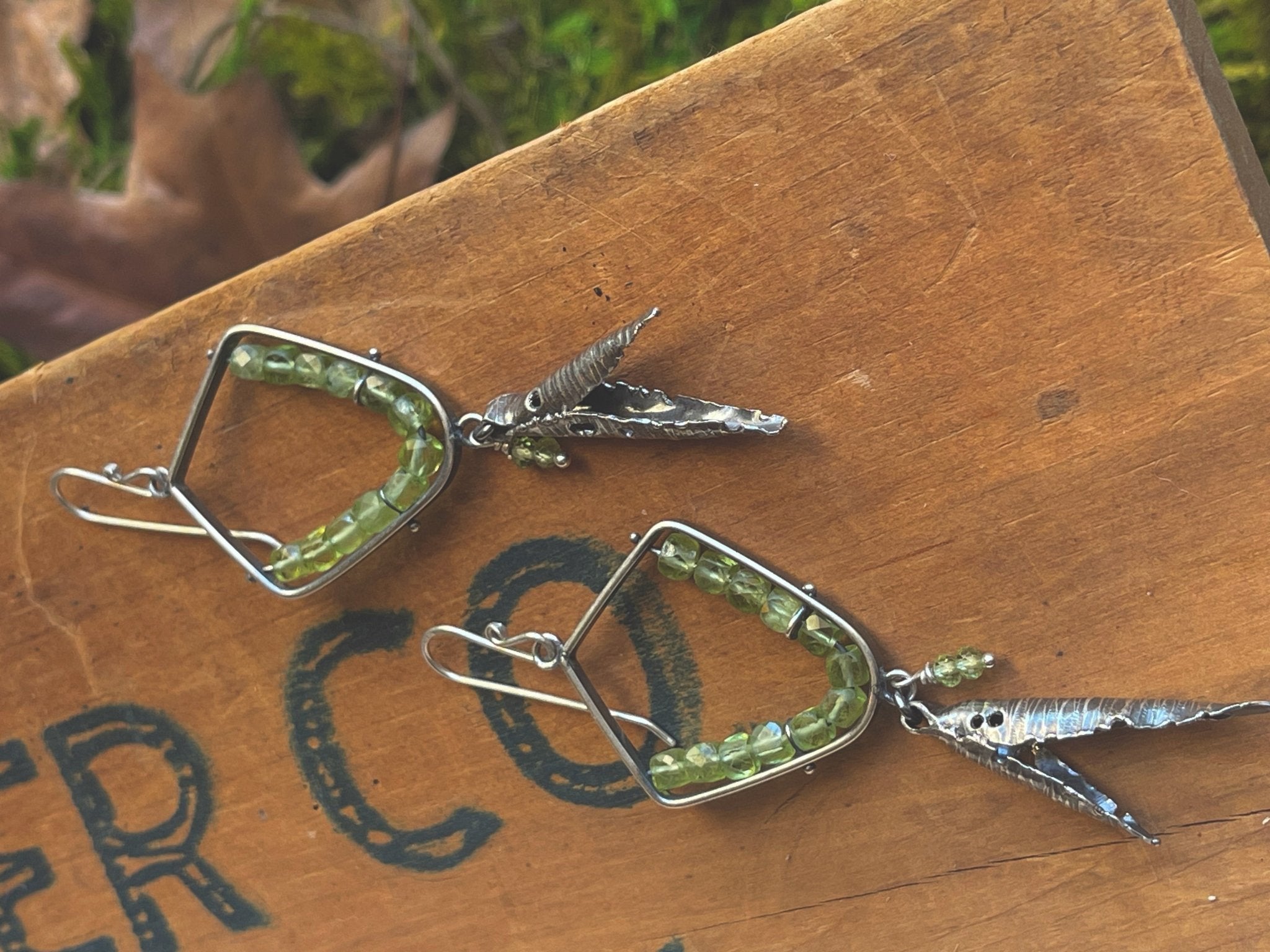 Peridot | Hull earrings | Ready to ship - cameraSHY cove