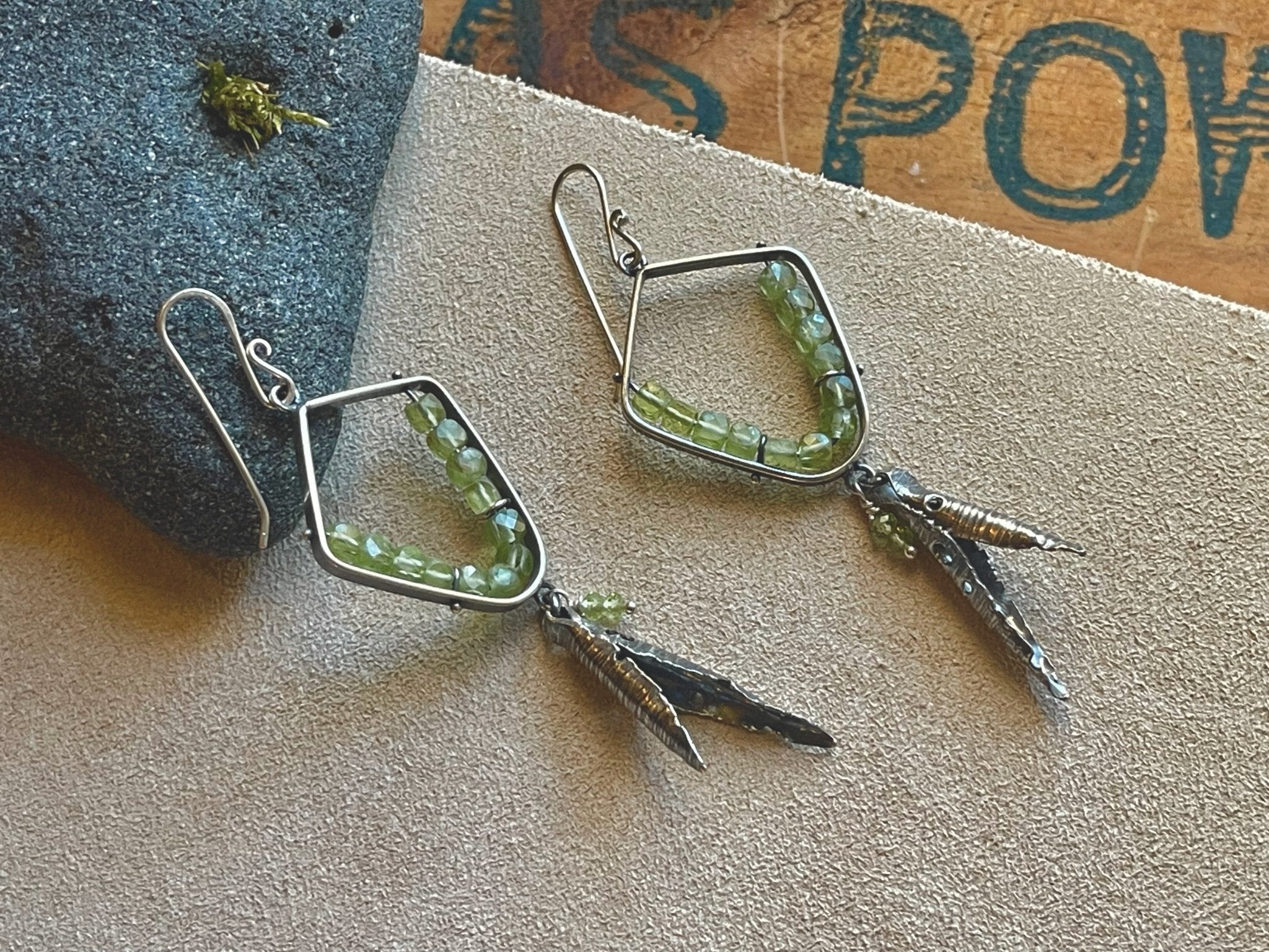 Peridot | Hull earrings | Ready to ship - cameraSHY cove
