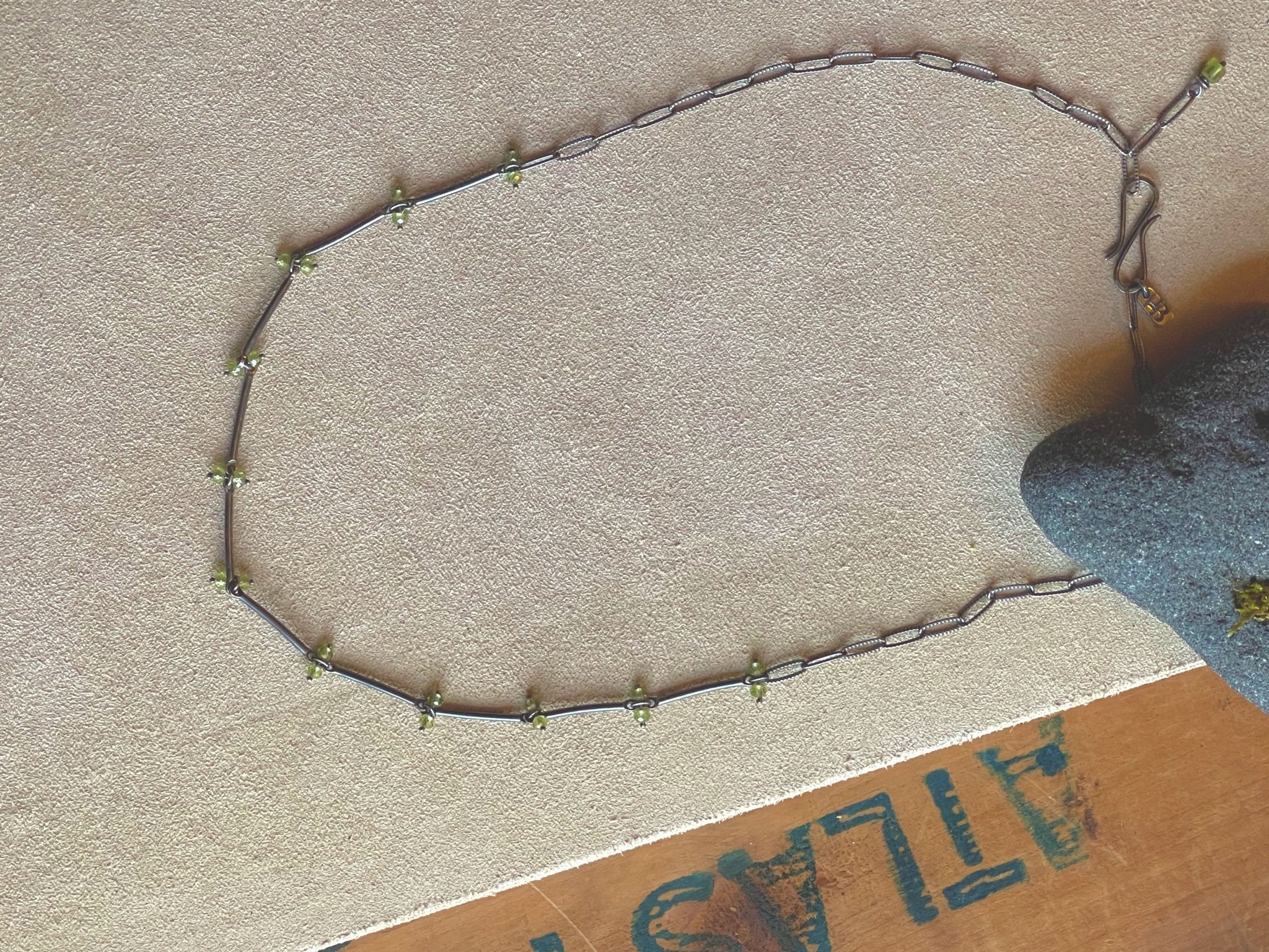 Peridot | Stix Necklace | Ready to Ship - cameraSHY cove