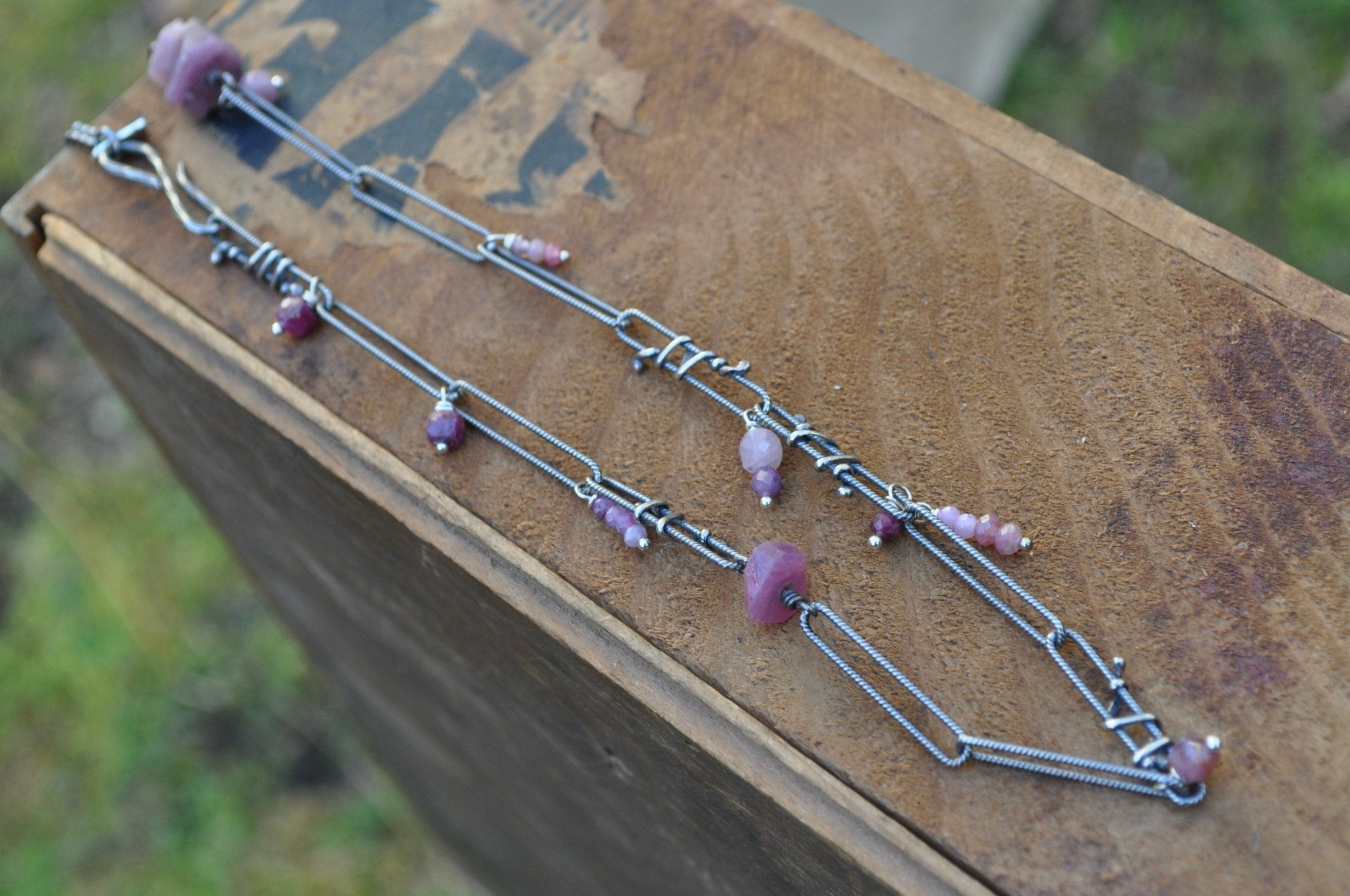 Ruby Confetti Necklace | Ready to ship - cameraSHY cove