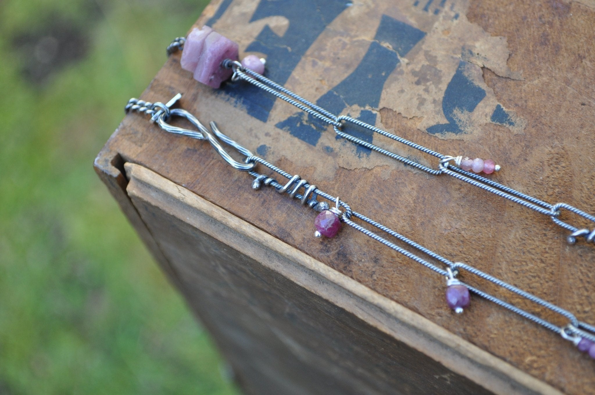 Ruby Confetti Necklace | Ready to ship - cameraSHY cove