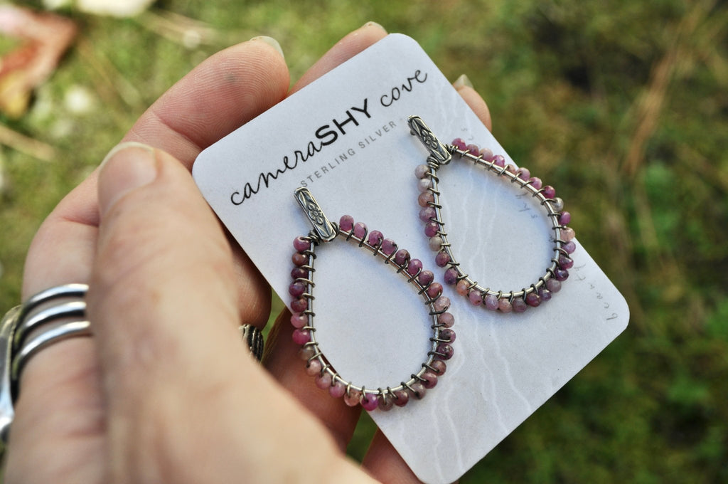 Ruby | Dune Earrings | Ready to Ship - cameraSHY cove