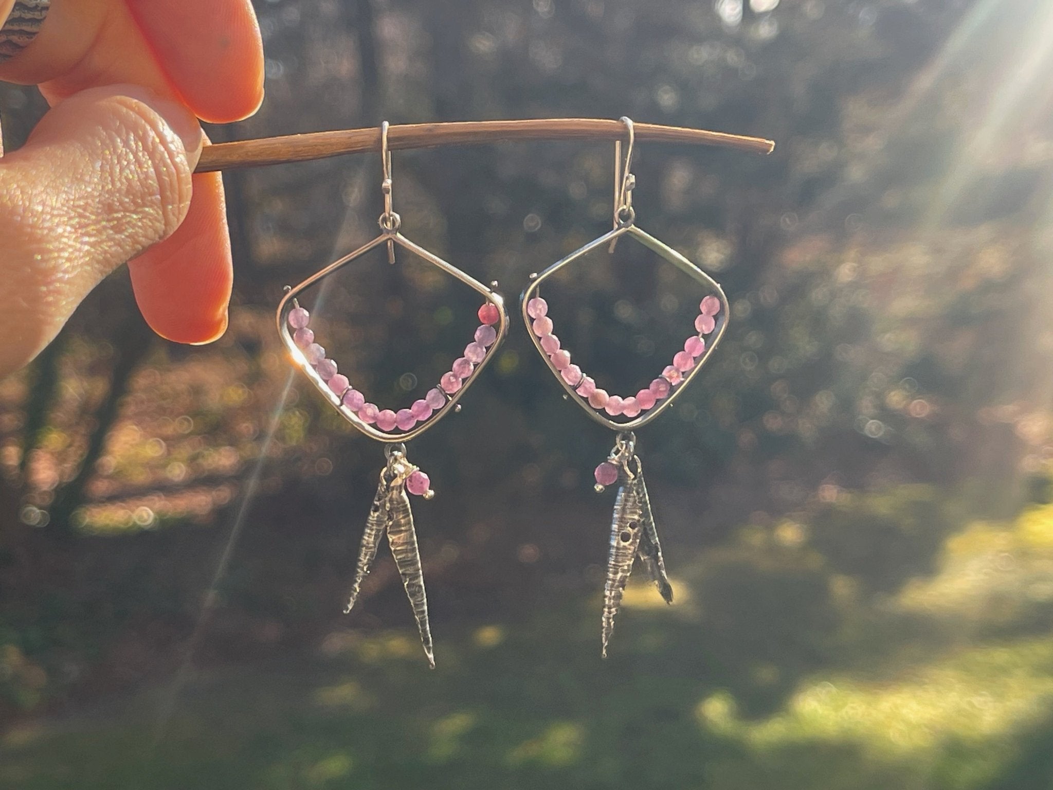 Ruby | Hull earrings | Ready to ship - cameraSHY cove