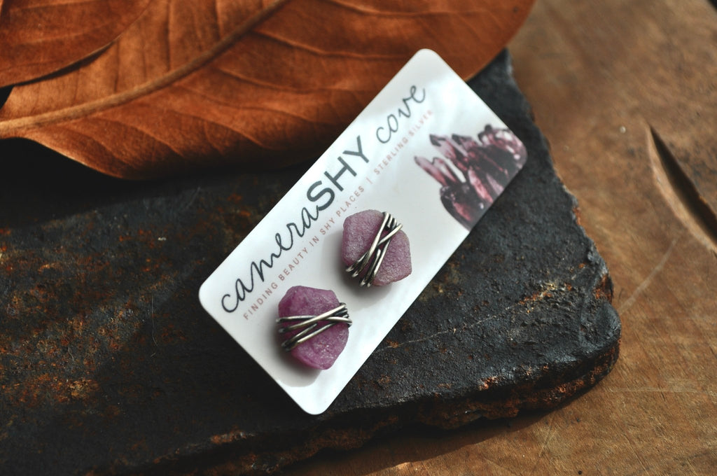 Ruby | Maven studs | Ready to Ship - cameraSHY cove