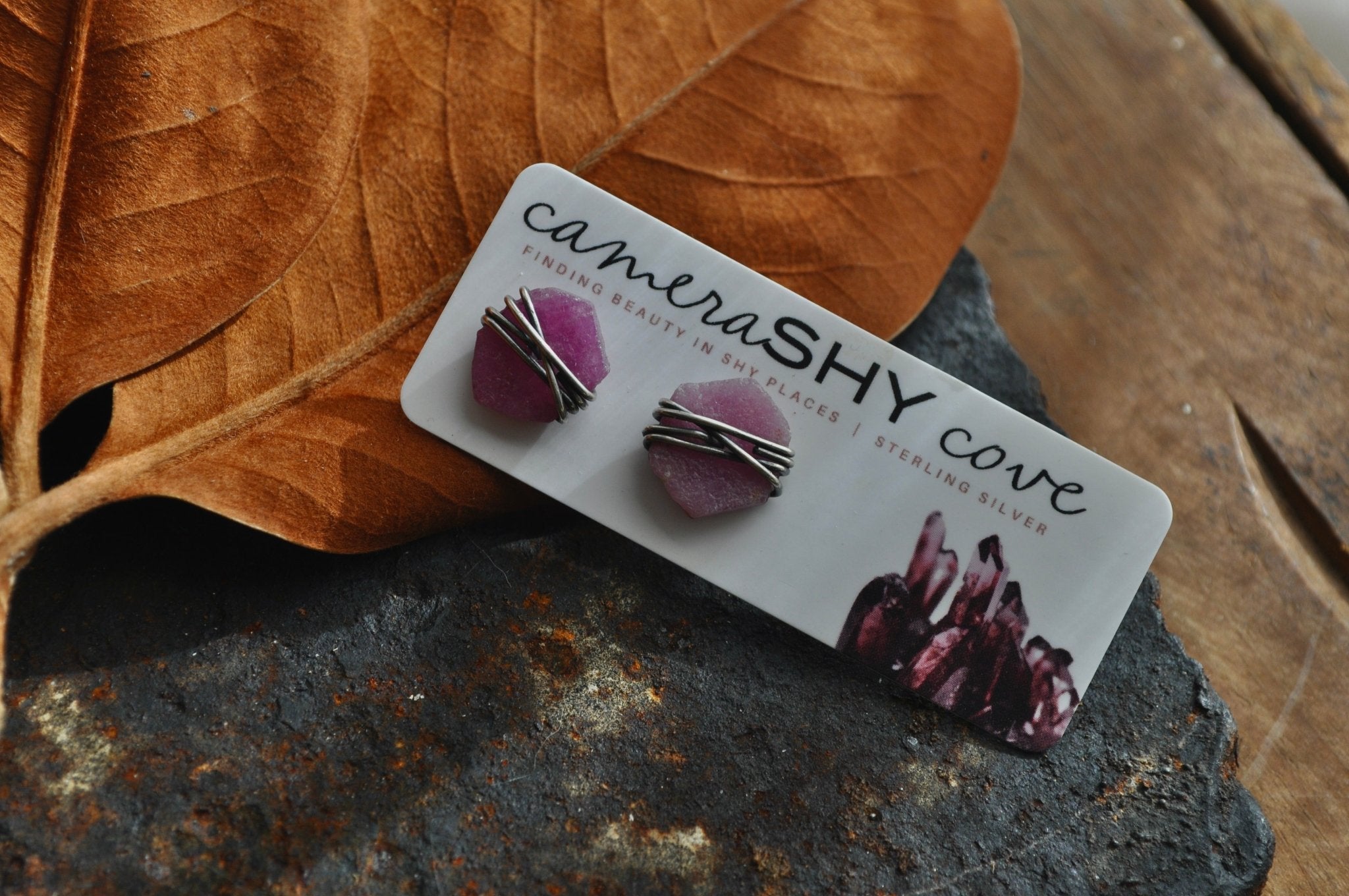 Ruby | Maven studs | Ready to Ship - cameraSHY cove