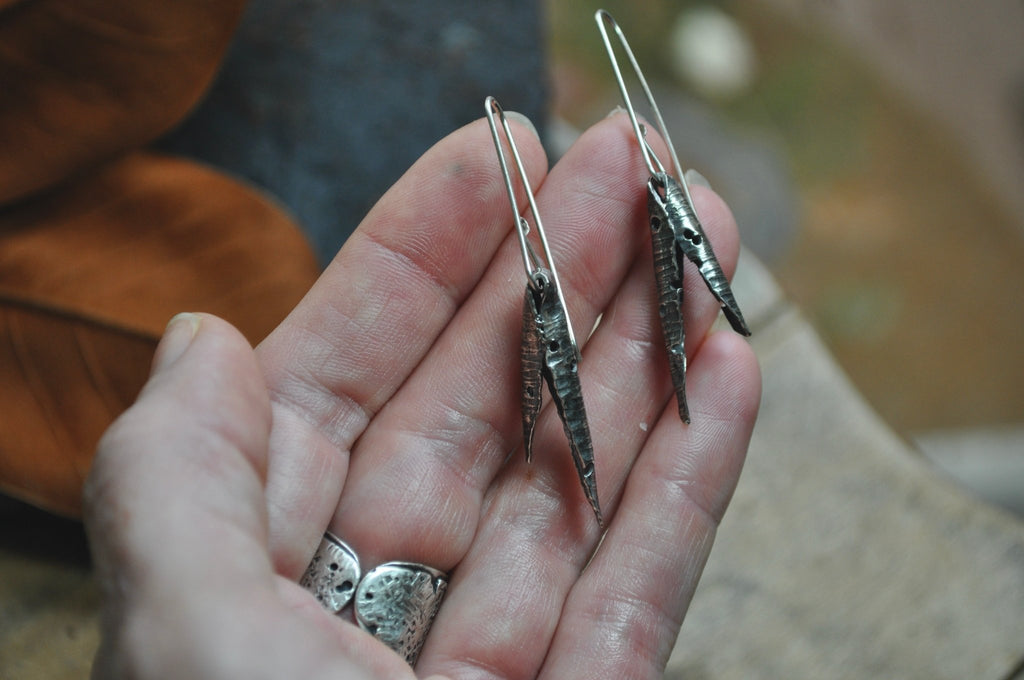 Seed Pod Earrings No. 1 | Ready to Ship - cameraSHY cove