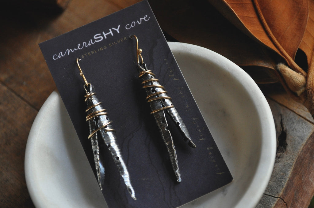 Seed Pod Earrings No. 3 | Ready to Ship - cameraSHY cove