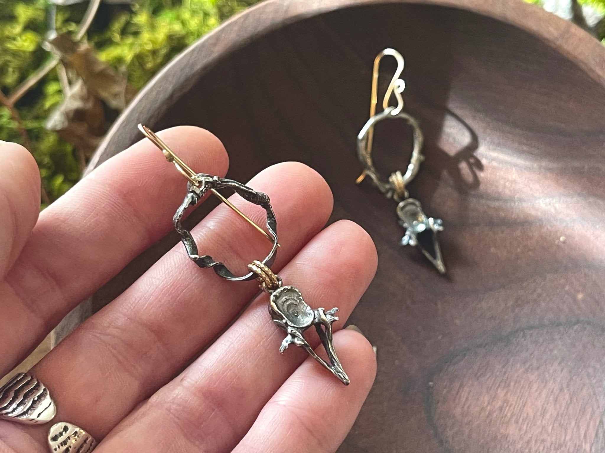 Shoreline earrings No. 2 | Mixed metal | Ready to ship - cameraSHY cove