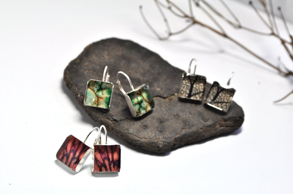 TERRA. Leverback Earrings. Made to order - cameraSHY cove