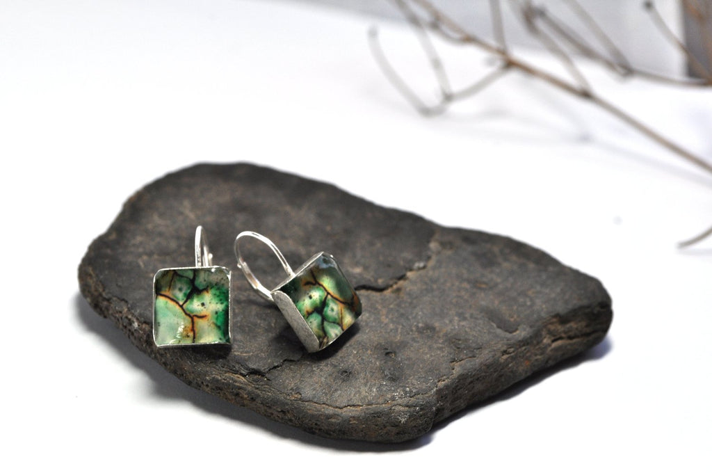 TERRA. Leverback Earrings. Made to order - cameraSHY cove