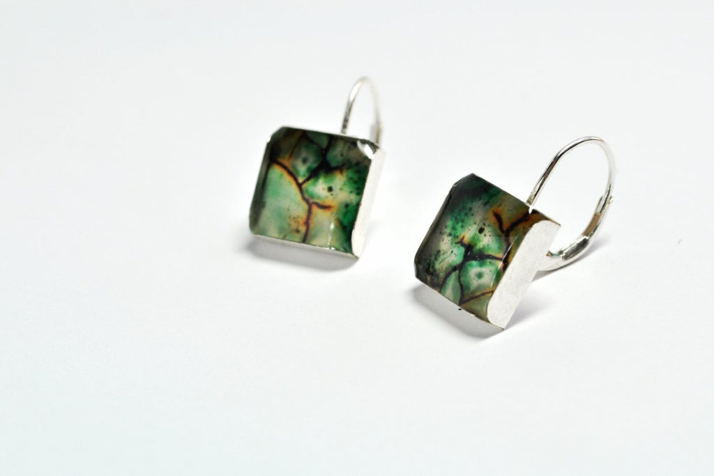 TERRA. Leverback Earrings. Made to order - cameraSHY cove