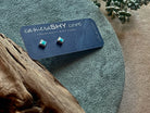 Turquoise | Beatrix studs | Ready to ship - cameraSHY cove