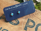 Turquoise | Beatrix studs | Ready to ship - cameraSHY cove