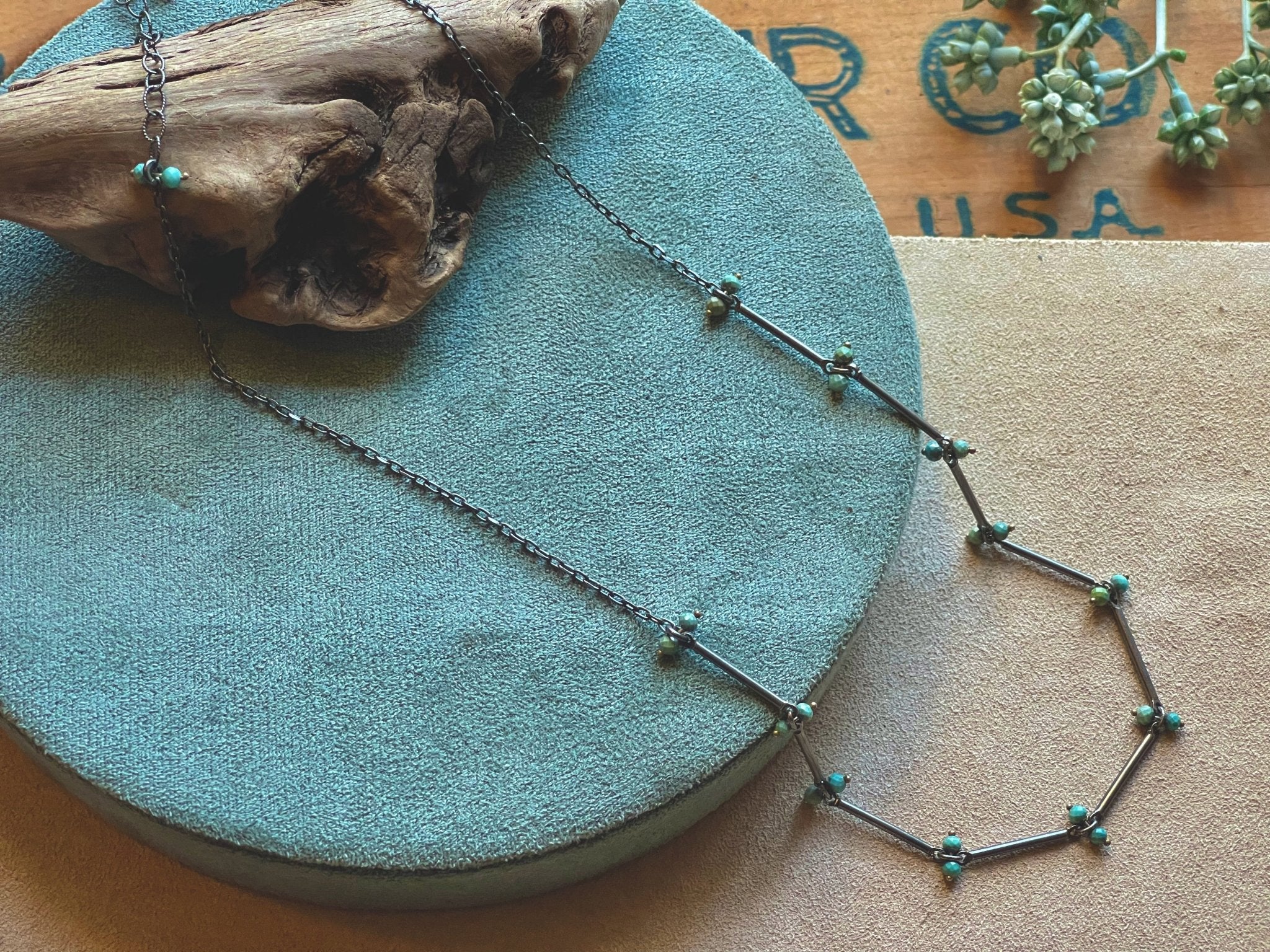 Turquoise | Stix Necklace | Ready to Ship - cameraSHY cove