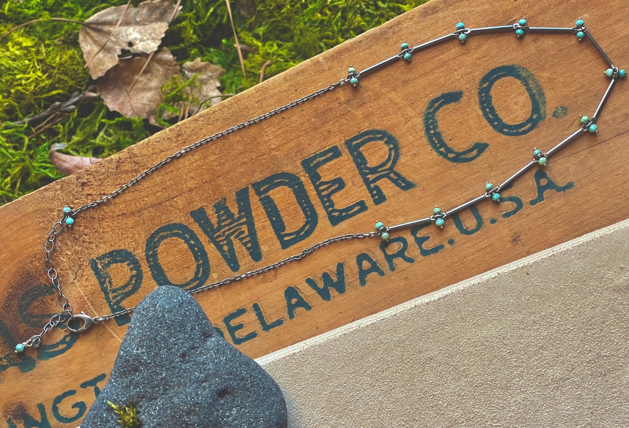 Turquoise | Stix Necklace | Ready to Ship - cameraSHY cove