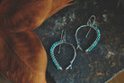 Turquoise | Twig Ridge Hoops | Ready to Ship - cameraSHY cove