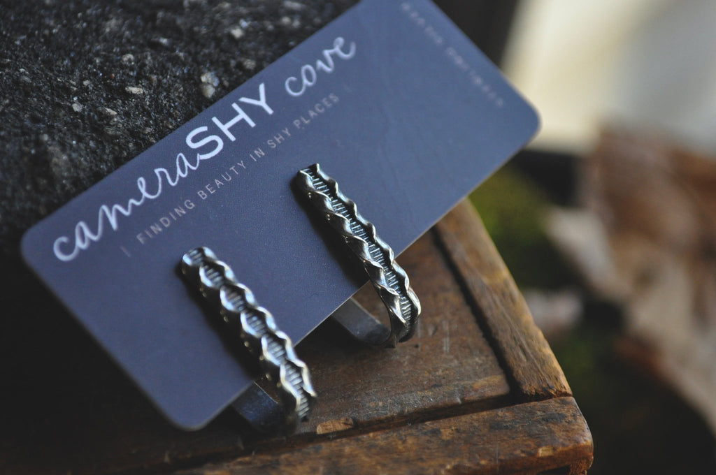 Twine twist Hoops No.2 | Ready to Ship - cameraSHY cove