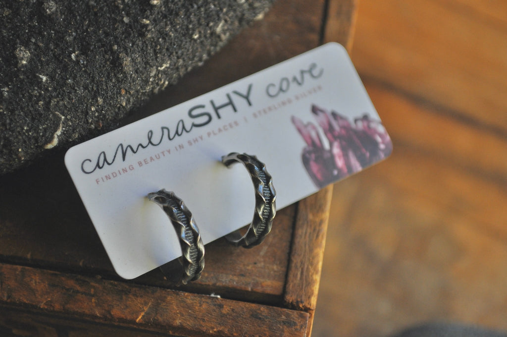 Twine twist Hoops | Ready to Ship - cameraSHY cove