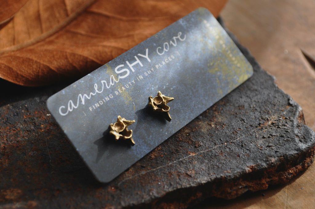 Vertebrae Studs | Ready to Ship - cameraSHY cove