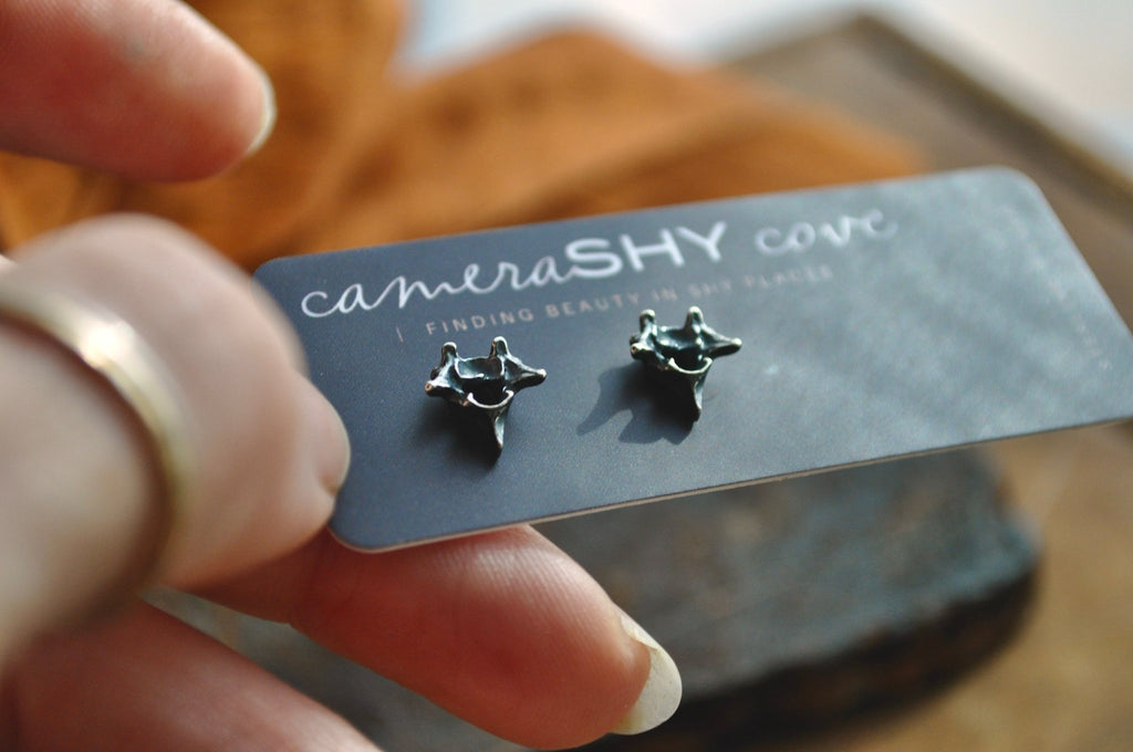 Vertebrae Studs | Ready to Ship - cameraSHY cove