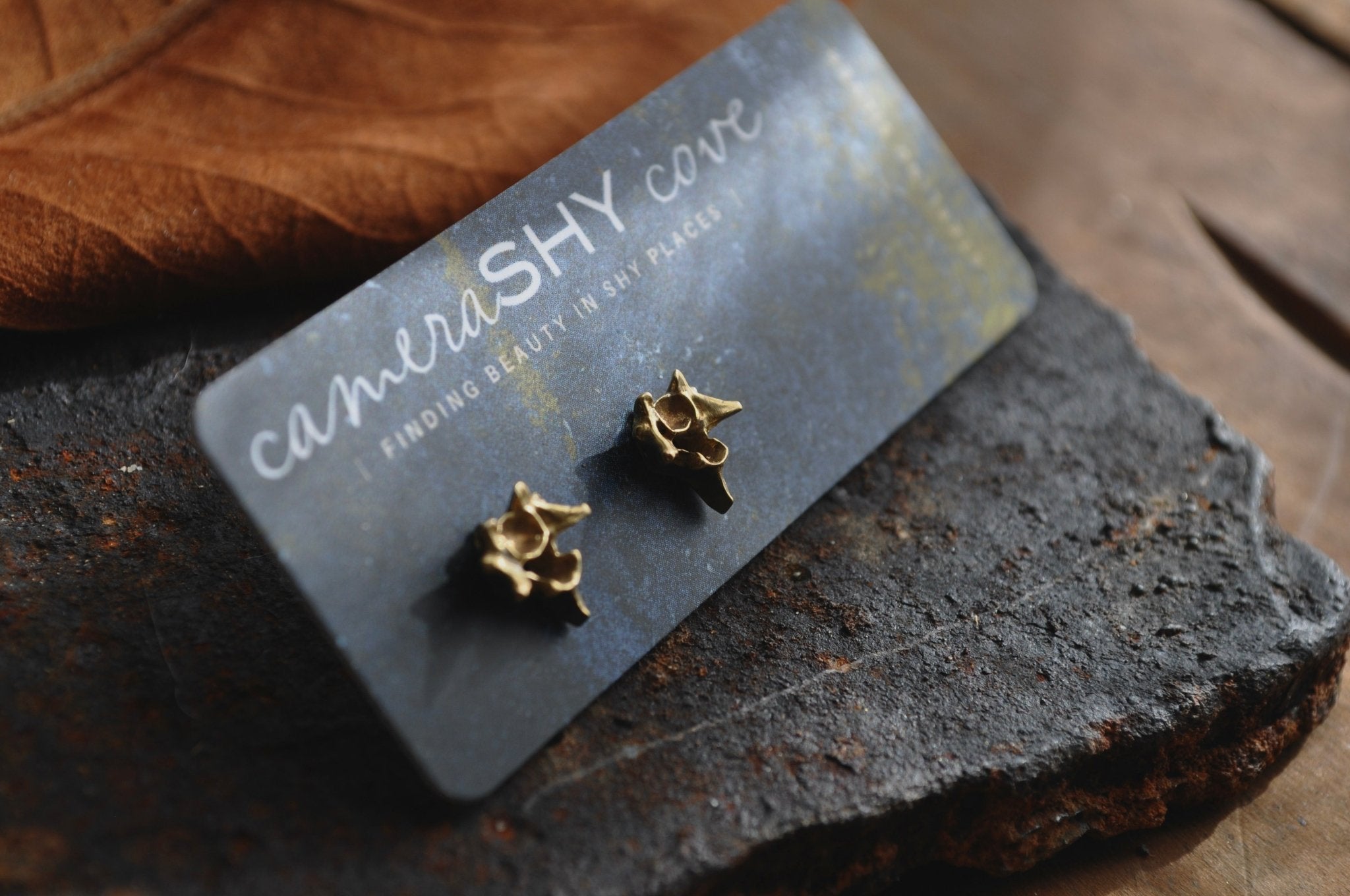 Vertebrae Studs | Ready to Ship - cameraSHY cove