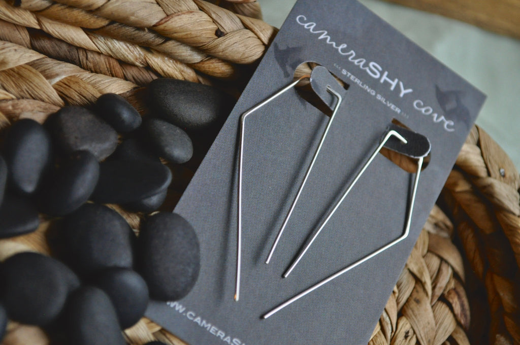 Wing | Minimal thread earrings | Ready to ship - cameraSHY cove