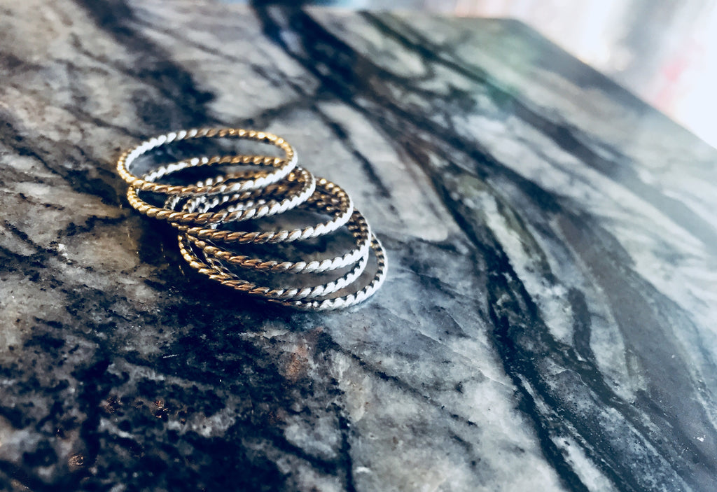Twisted Ringstack. - cameraSHY cove